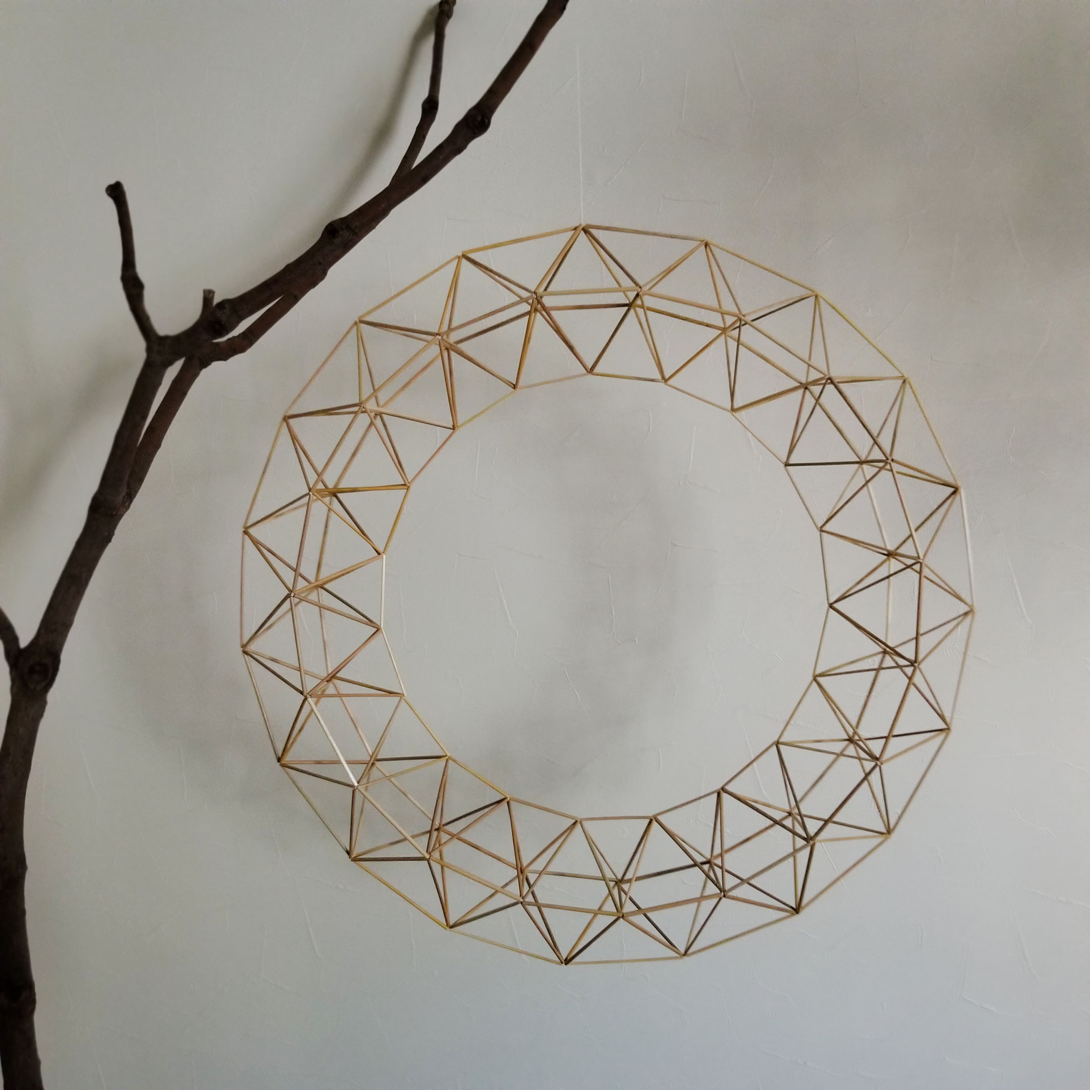 ヒンメリ作品himmeli work円