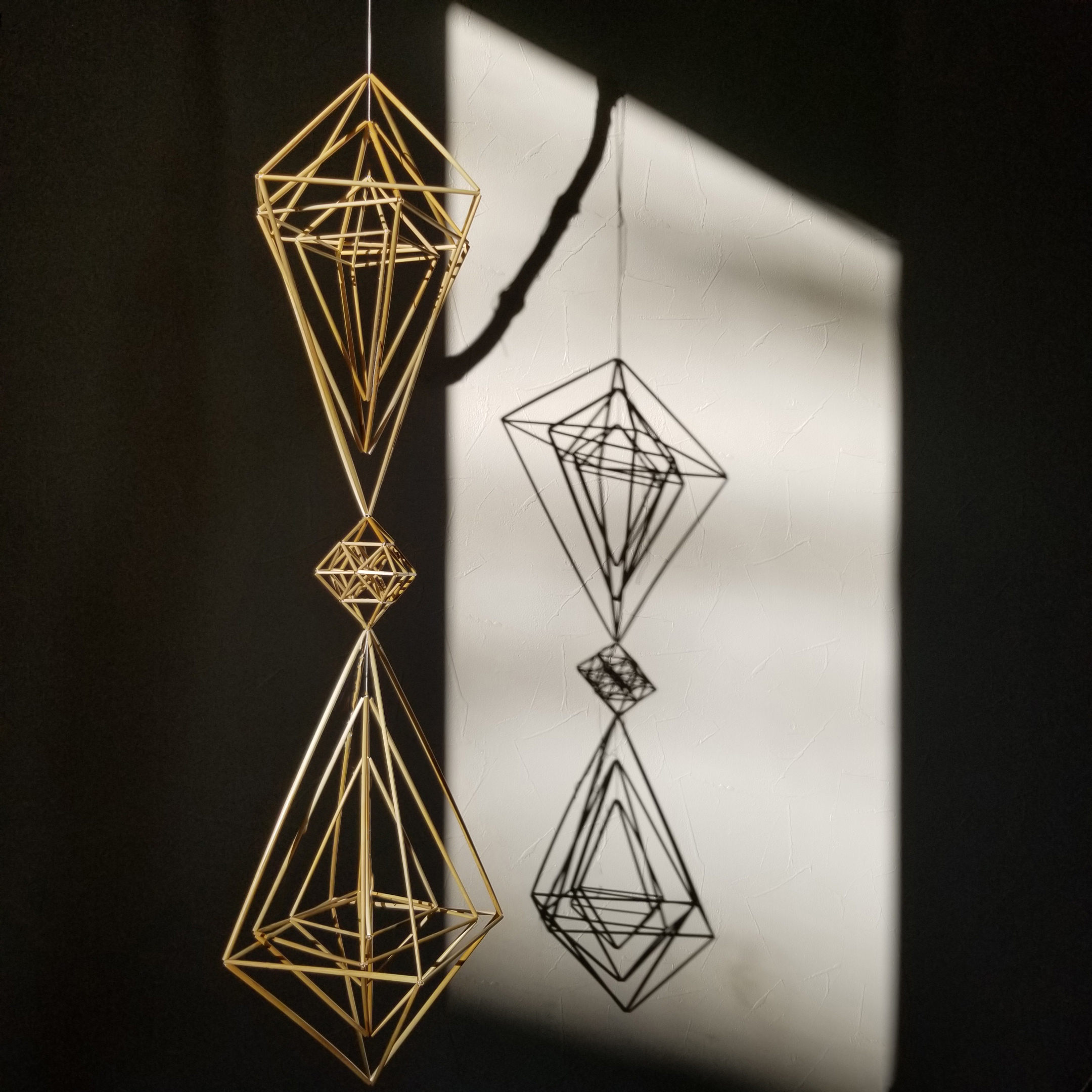 ヒンメリ作品himmeli work時の砂時計