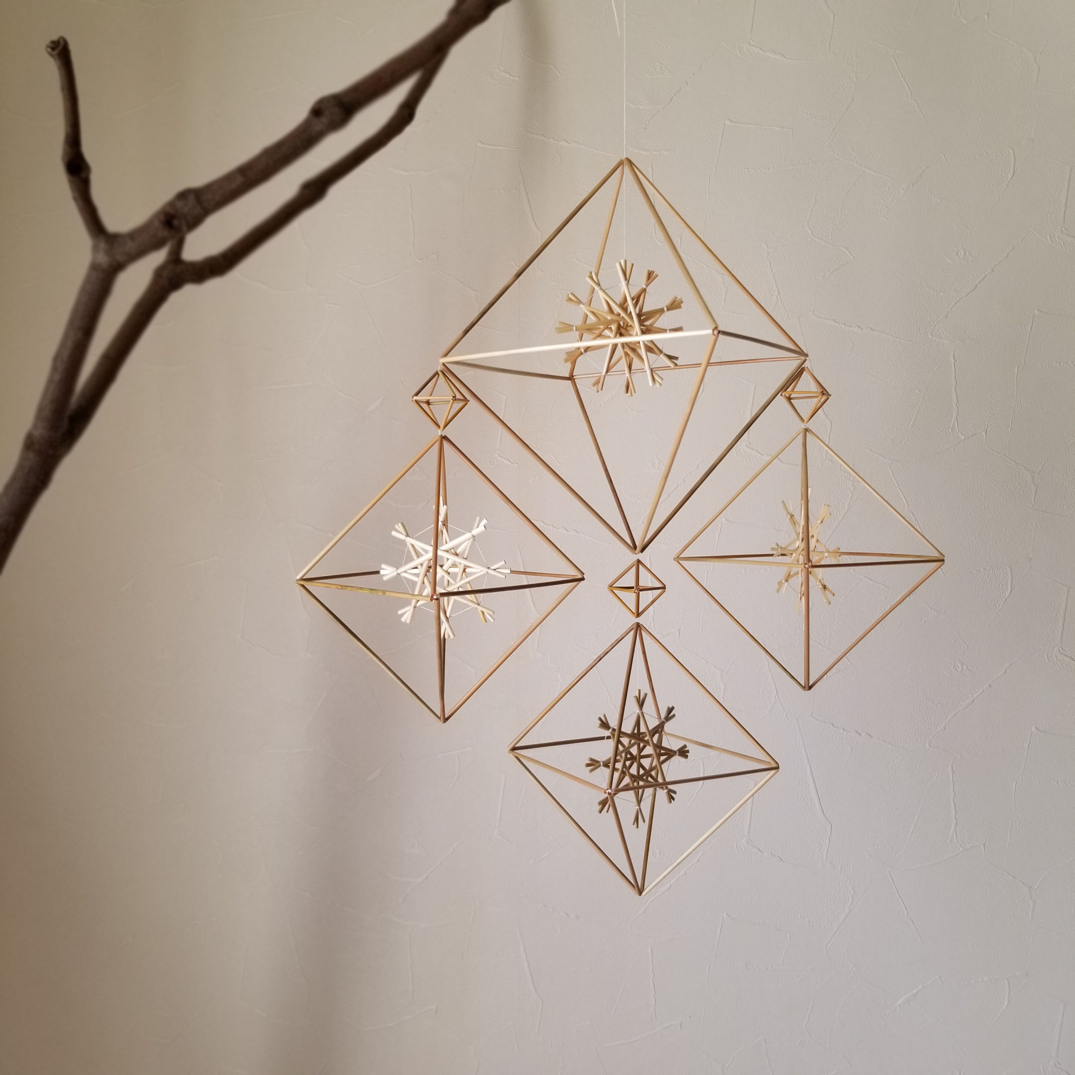 ヒンメリ作品himmeli work