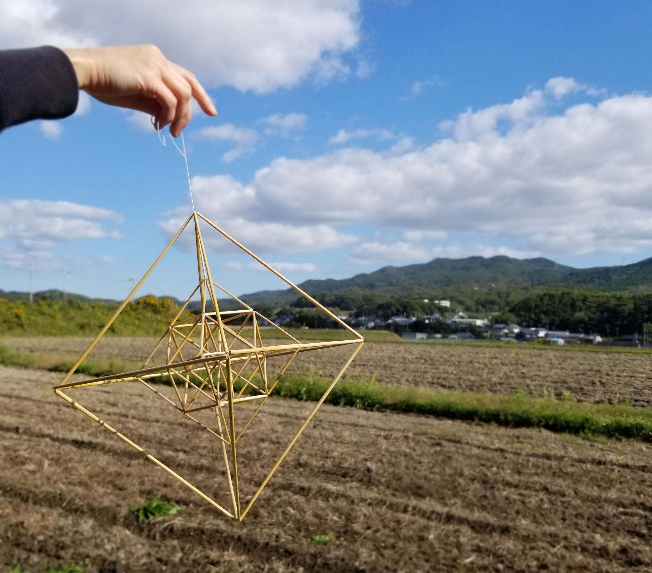 小麦畑とヒンメリ